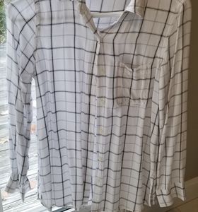 women's plaid soft button down